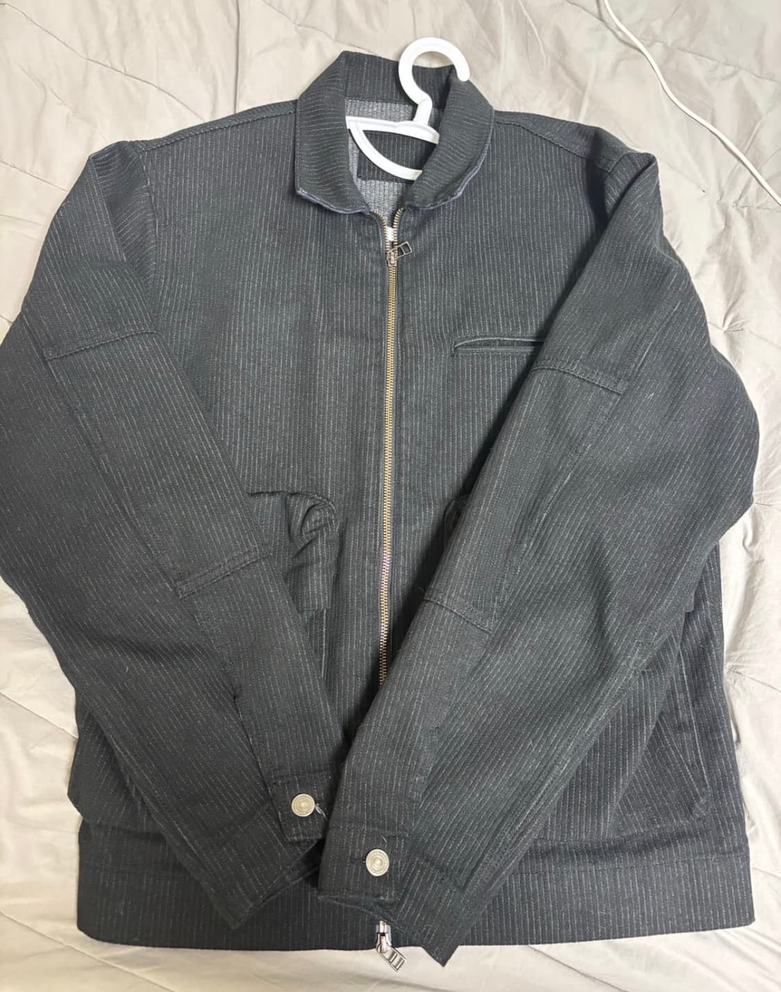 WORK BALANCE DENIM JACKET WASHED BLACK 상품이미지5