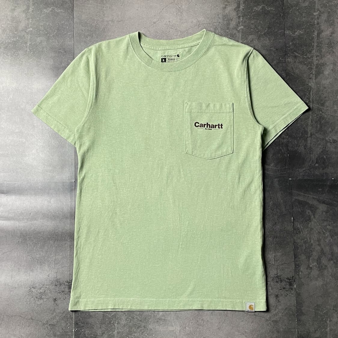 CARHARTT 칼하트 라이트그린 그래픽 포켓 반팔 티셔츠 A01090 상품이미지1