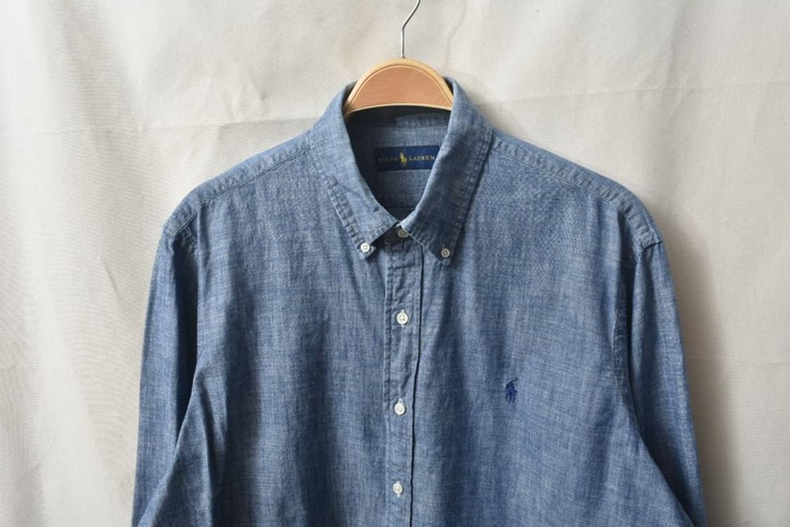 폴로 랄프로렌 삼브레이 데님 셔츠 XXL M0120 상품이미지8