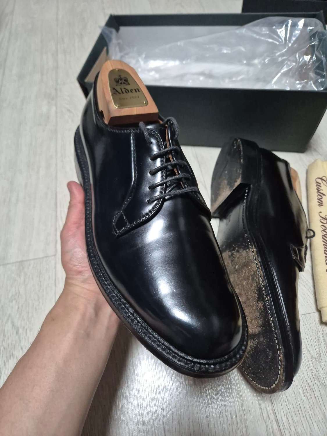 [US7.5D]알든 9901 코도반 더비슈즈/ 에드워드그린 존롭 가지아노 상품이미지2