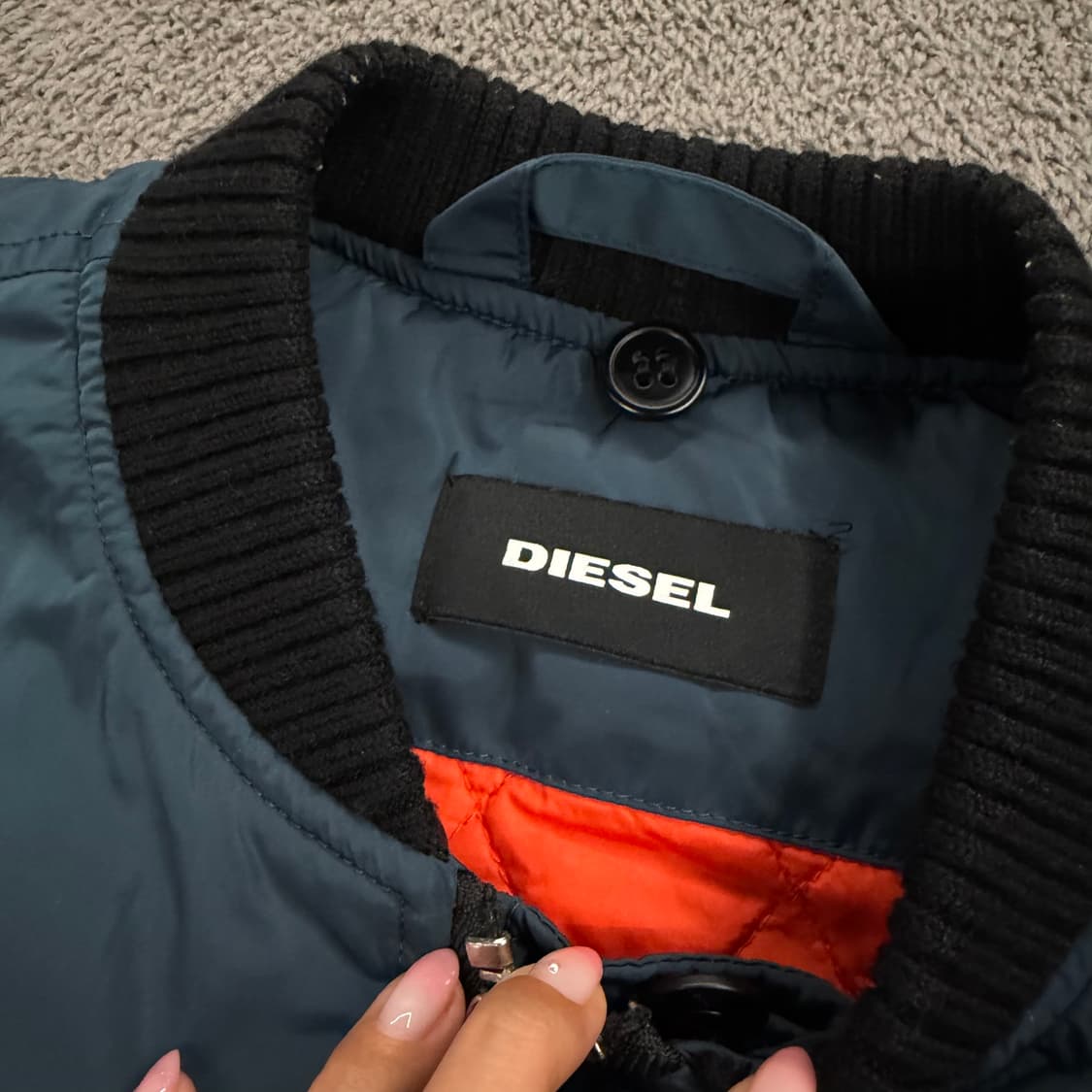 [ 정품/S ] 디젤 MA-1 블루종 항공점퍼 상품이미지5