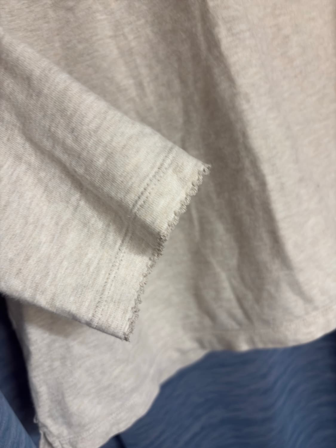 빈티지 레이스 오트밀 7부 티셔츠 상품이미지3