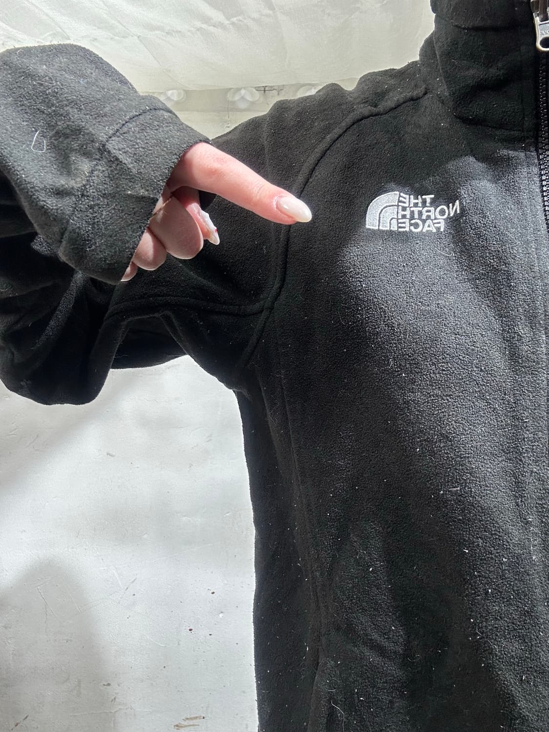 노스페이스 블랙 후리스 뽀글이 자켓 M 상품이미지4