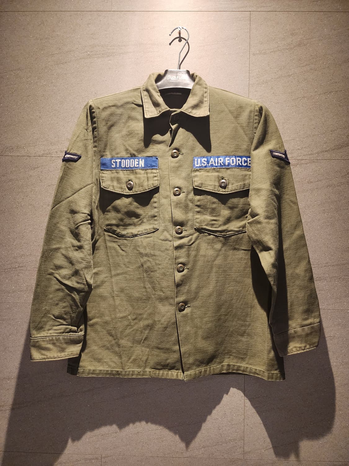 60's 베트남전 OG-107 USAF 유틸리티 셔츠 상품이미지1