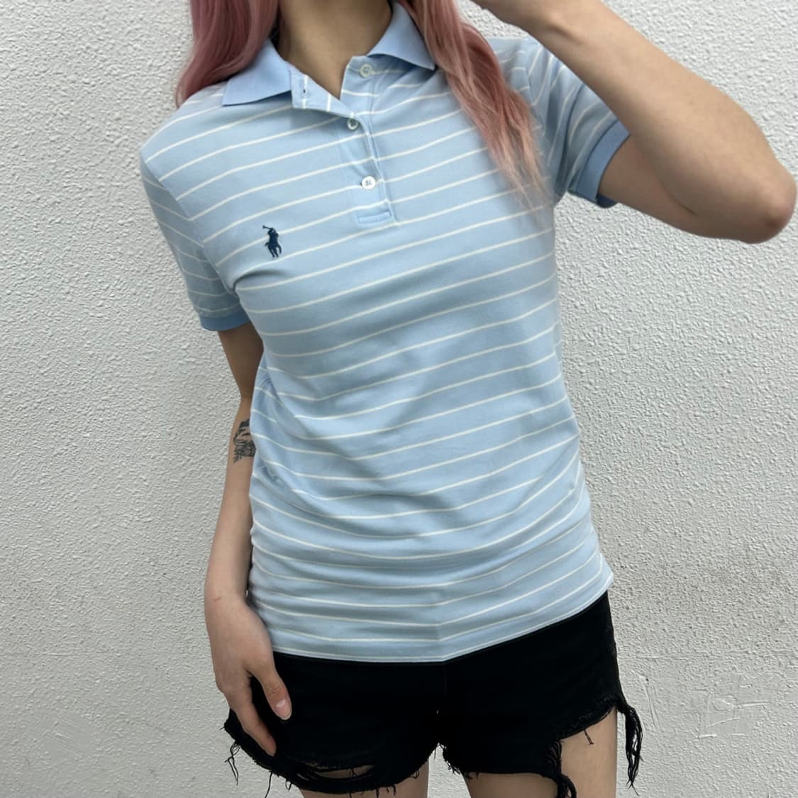 폴로 랄프로렌 네이비포니 소라 카라반팔 XS 상품이미지1