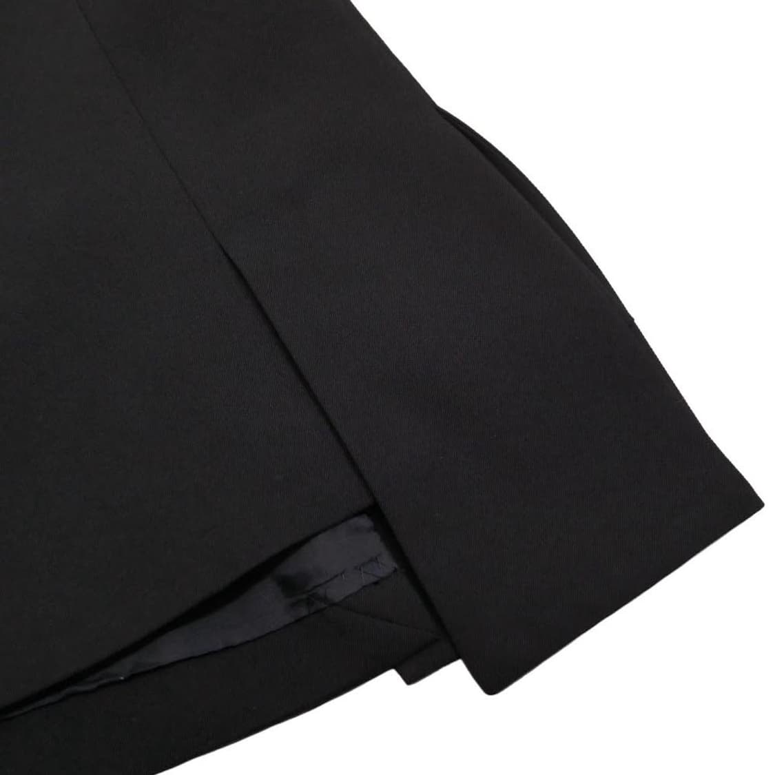 요지 야마모토 FEMME 울 개버딘 플러시 레이어 슬릿 자켓 상품이미지4