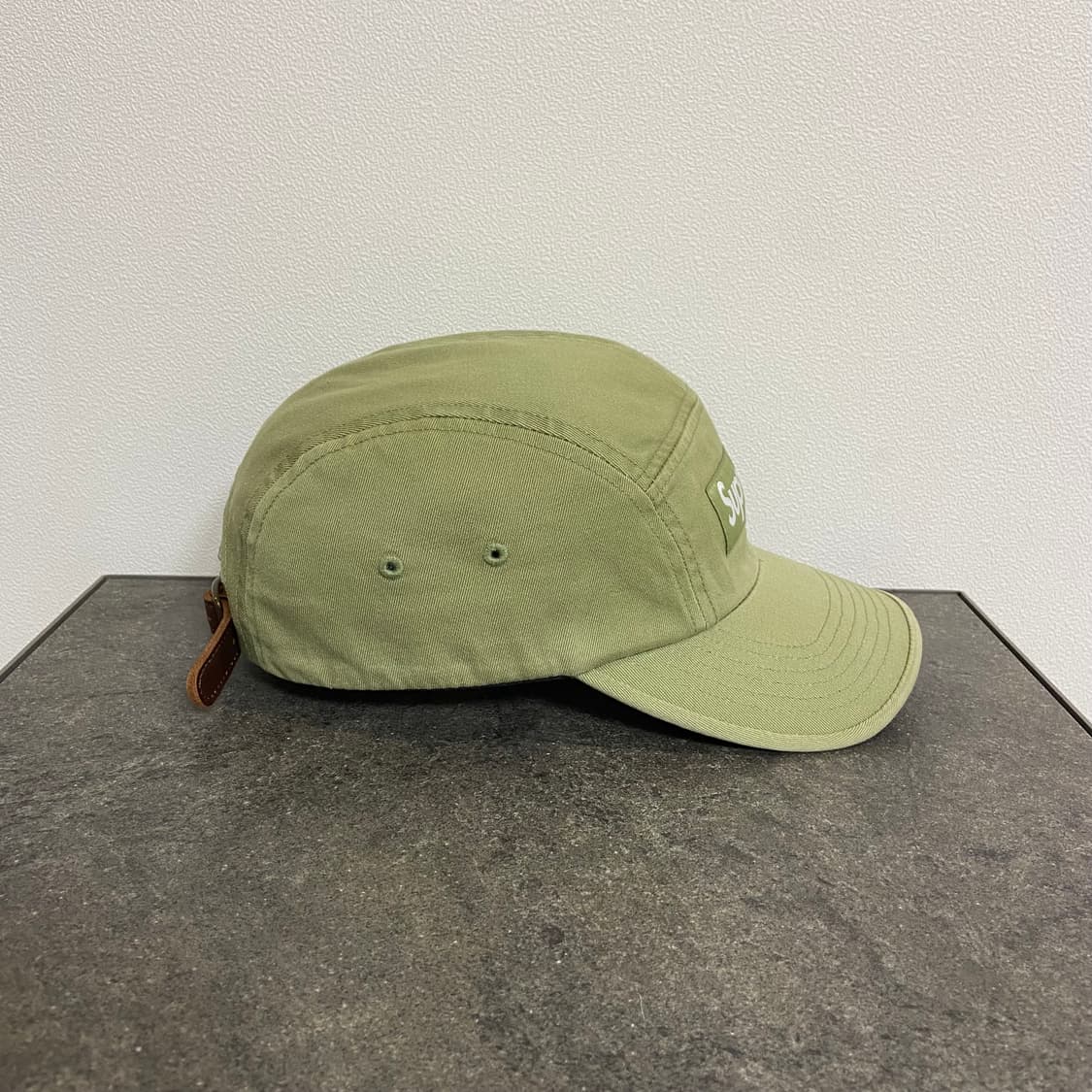 (OS) 슈프림 박스로고 캠프캡 모자 워시드 올리브 카키 상품이미지2