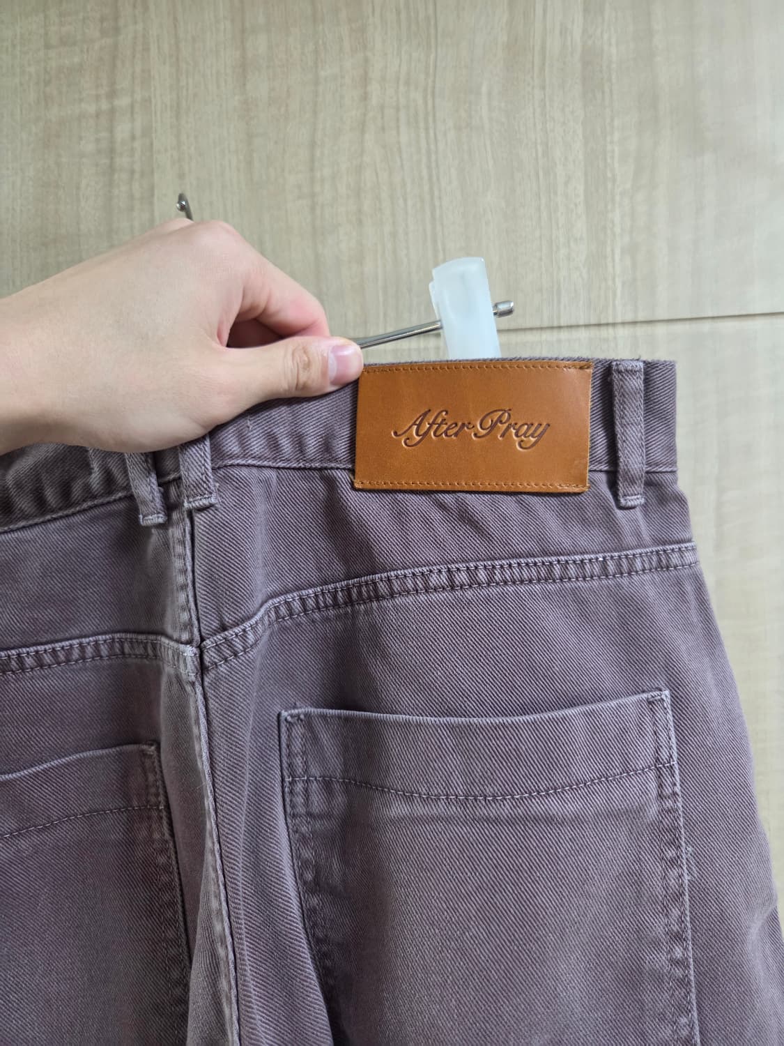 애프터프레이 와이드 슬래쉬 데님 그레이프 상품이미지4