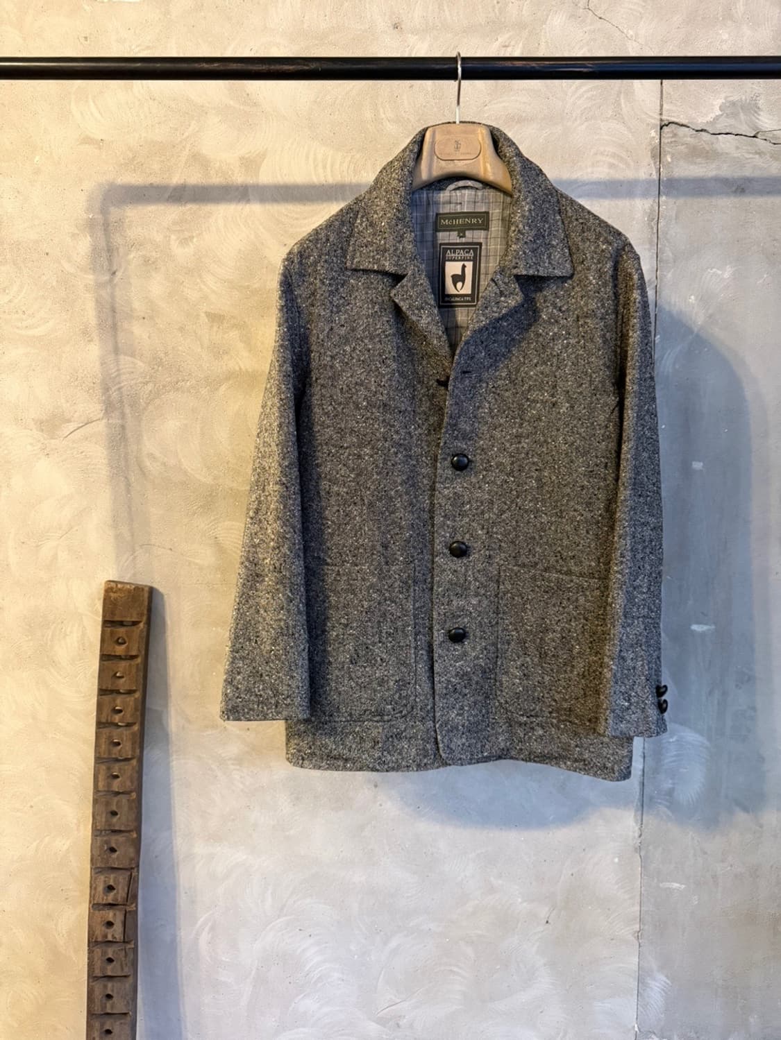 맥 헨리 알파카 도네갈 트위드 카코트 100 상품이미지1