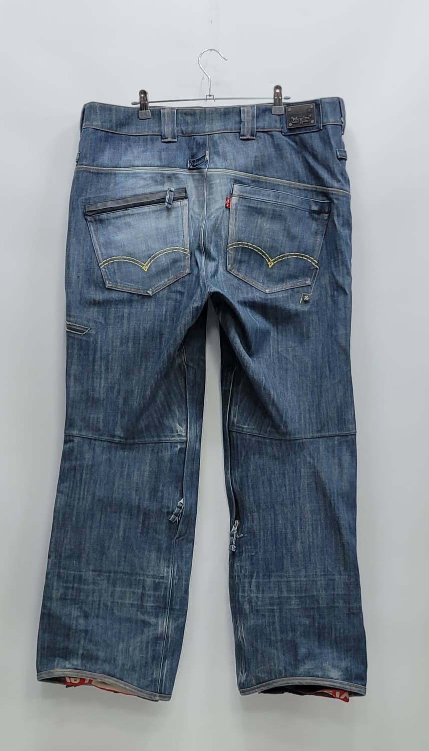 리바이스514 X 686 콜라보 스키 보드 팬츠 / 남 XL 연청 상품이미지2