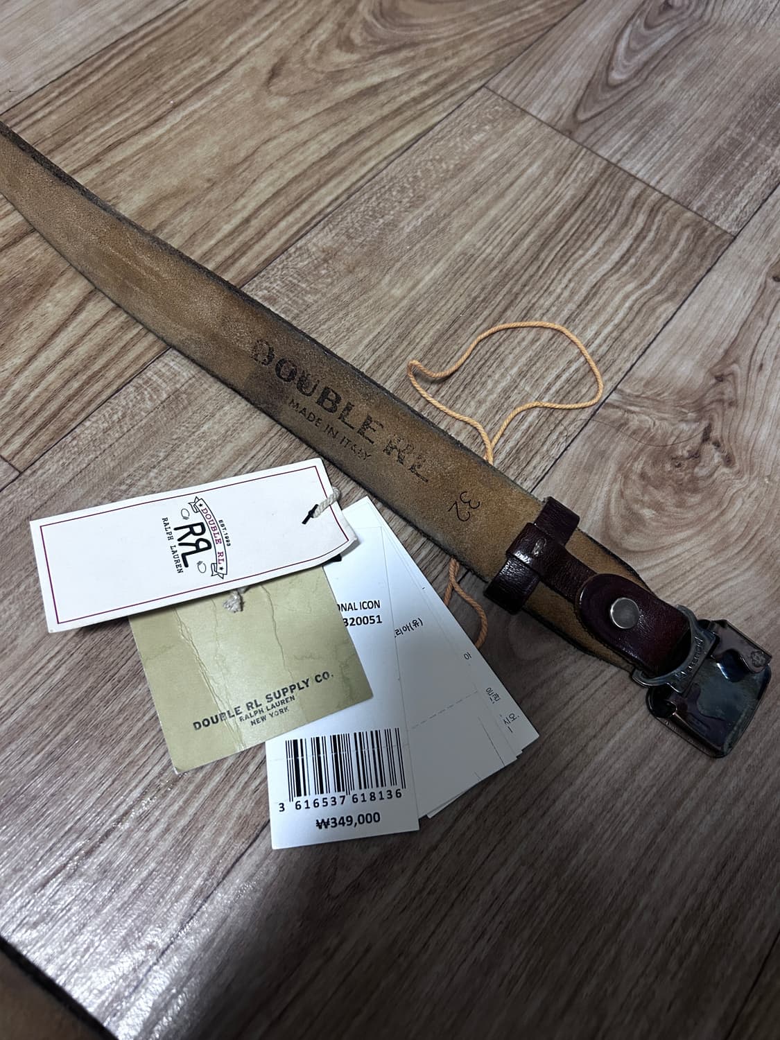 더블알엘 빈센스 벨트 브라운 32사이즈 상품이미지4