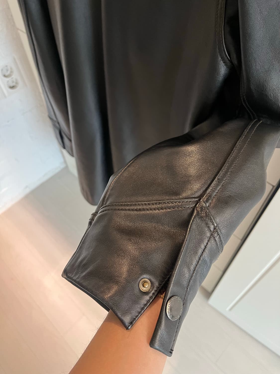 빈티지 웨스턴 요크 카우레더 코트 100사이즈 상품이미지5