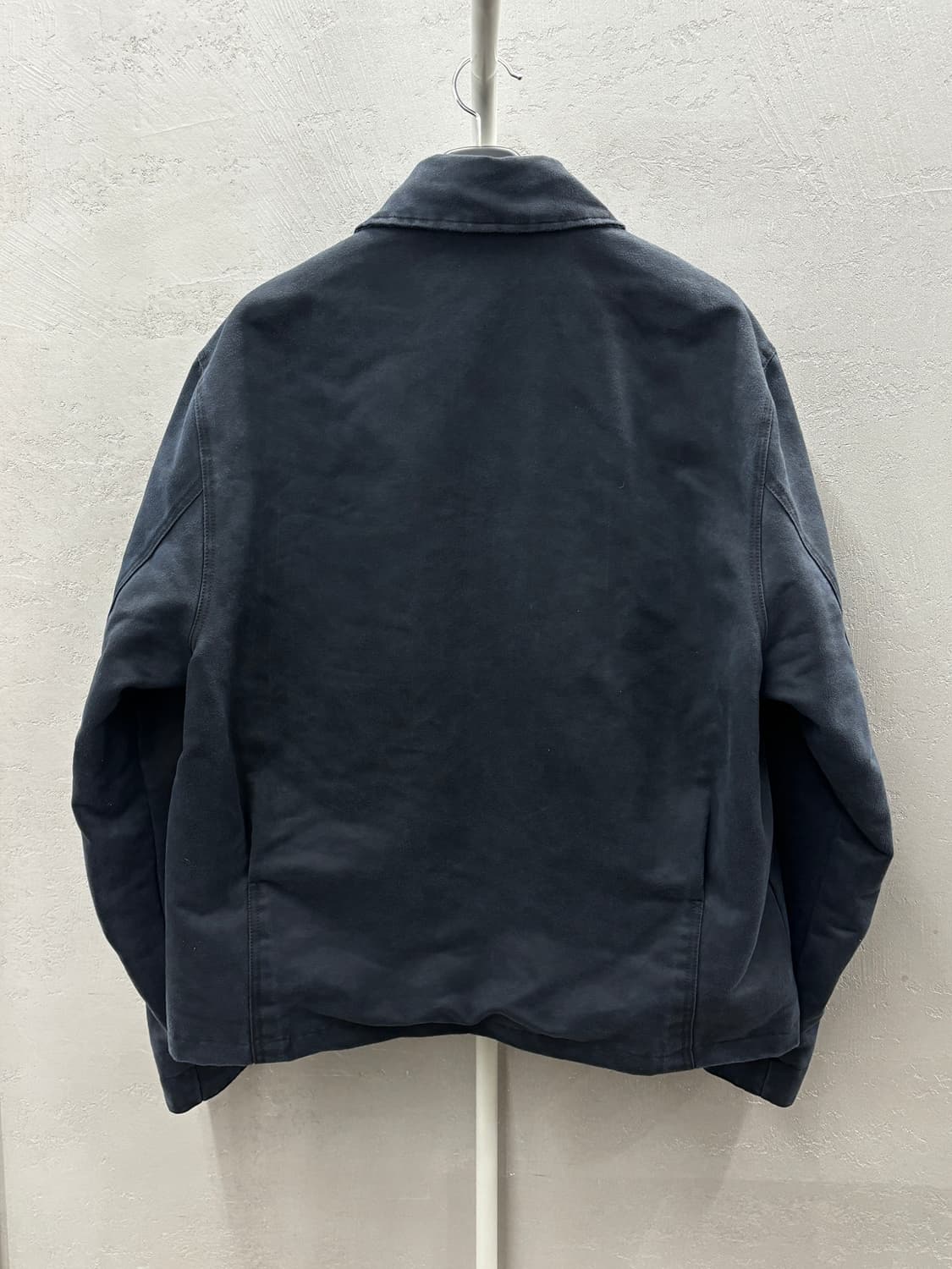 ZARA 왁싱 이펙트 점퍼 네이비  상품이미지9