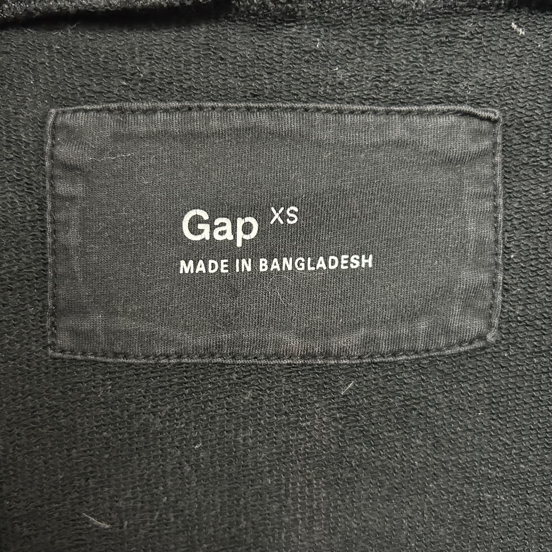 갭 아치로고 후드집업 블랙 상품이미지5