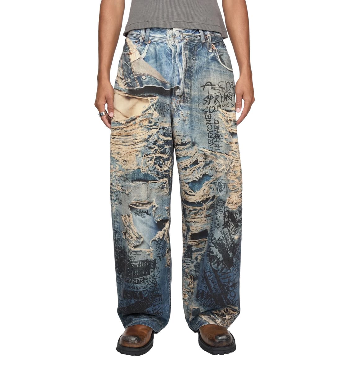 Acne studios 아크네스튜디오 블루 슈퍼 배기 데님 상품이미지5