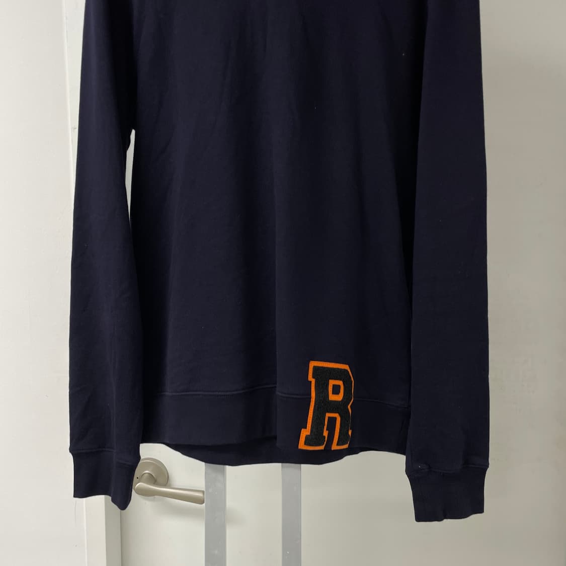 라프시몬스 R로고 네이비 맨투맨 S 상품이미지3