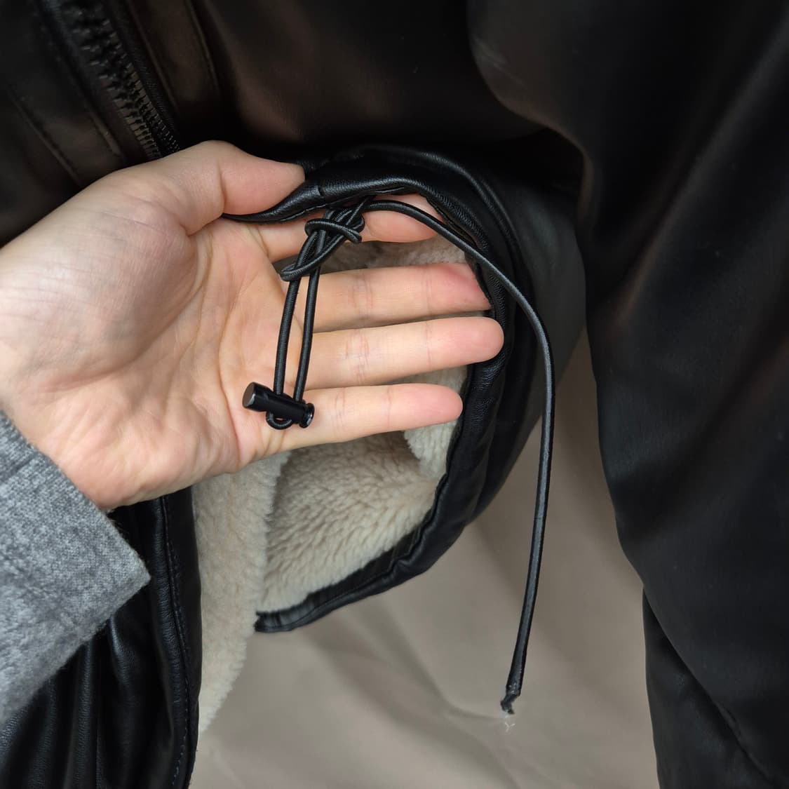 자라 퍼 카라 패딩 점퍼 상품이미지4