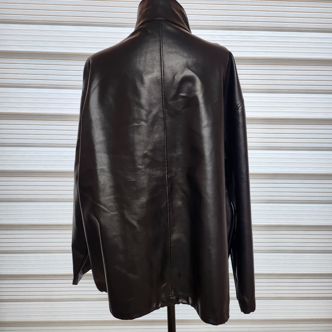 《새상품》에코 레더 가죽 자켓 점퍼(남녀공용) 상품이미지3