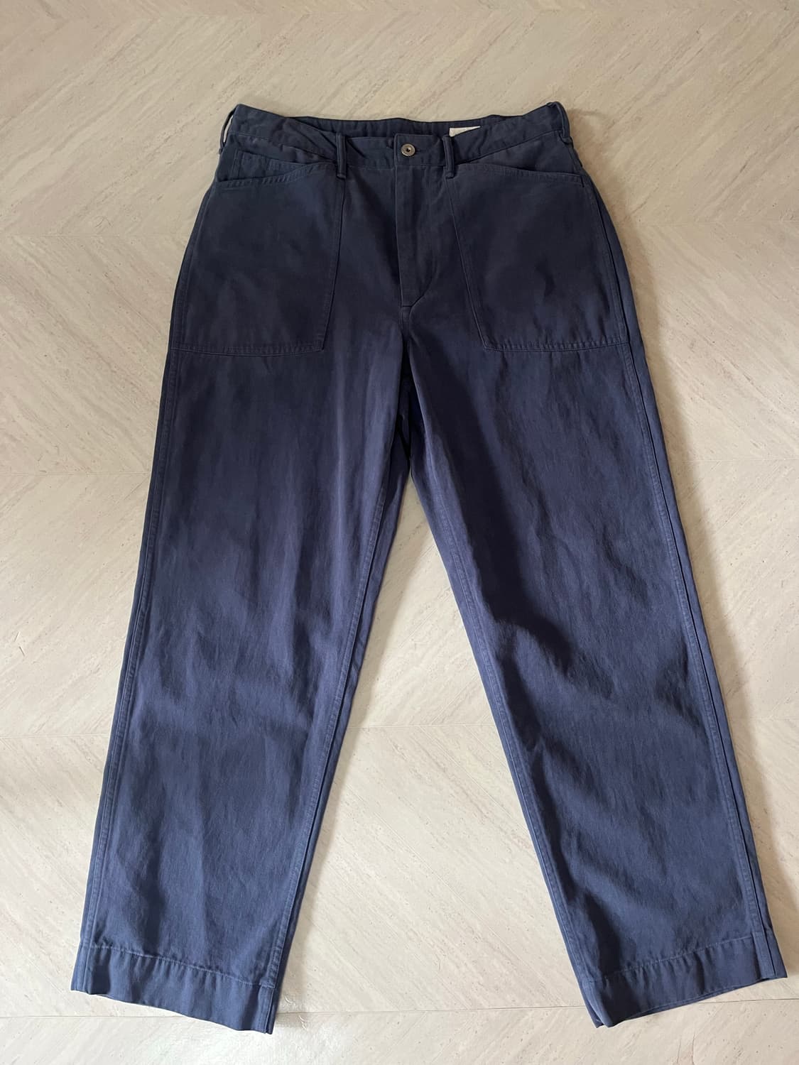 카키스 크루맨 팬츠 faded navy 상품이미지1