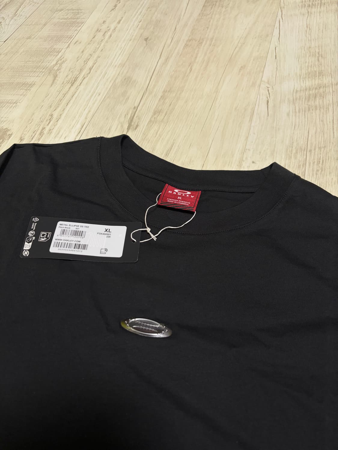 [XL] 오클리 Oakley 메탈 반팔 티셔츠 블랙 새상품 상품이미지3