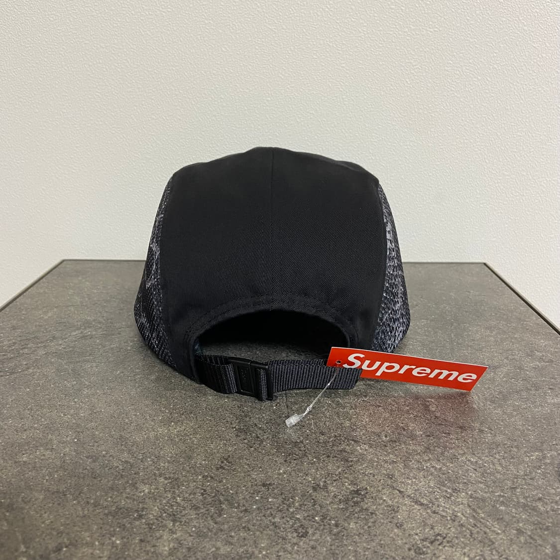 (OS) 슈프림 박스로고 캠프캡 모자 스네이크 스킨 블랙 상품이미지4
