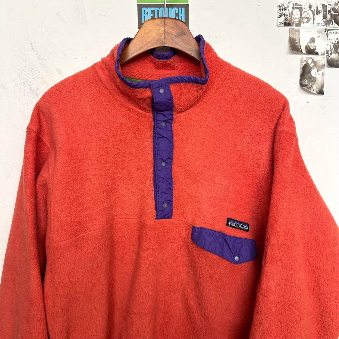 90‘s 파타고니아 신칠라 스냅티 ’코랄/퍼플‘ 상품이미지2