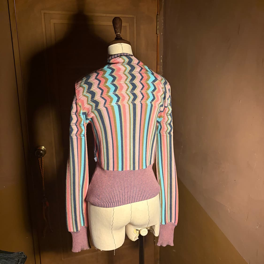 MADE IN ITALY OILILY 멀티컬러 코튼 자카드 가디건 상품이미지2