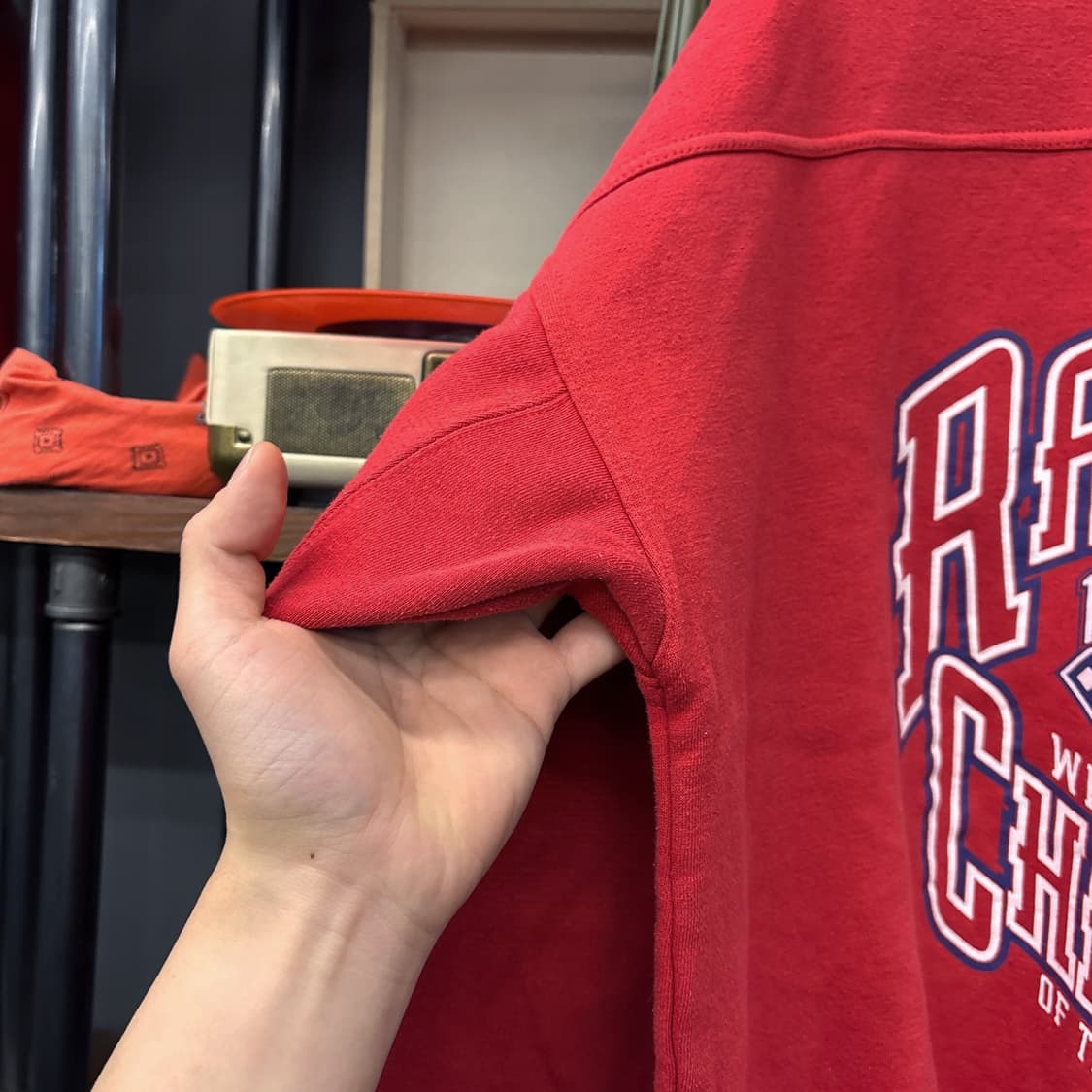 90s MLB 텍사스 레인저스 디비전 챔피언 클럽크루 스웻셔츠 N785 상품이미지5