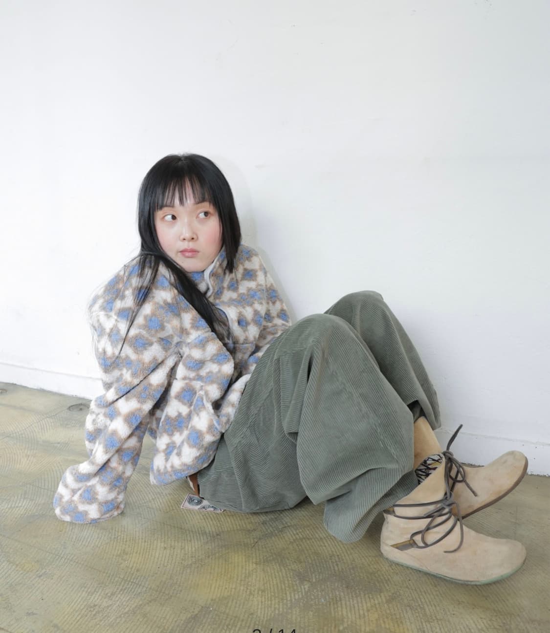 Meadow Flake Fleece Anorak / Snow Blue 상품이미지1