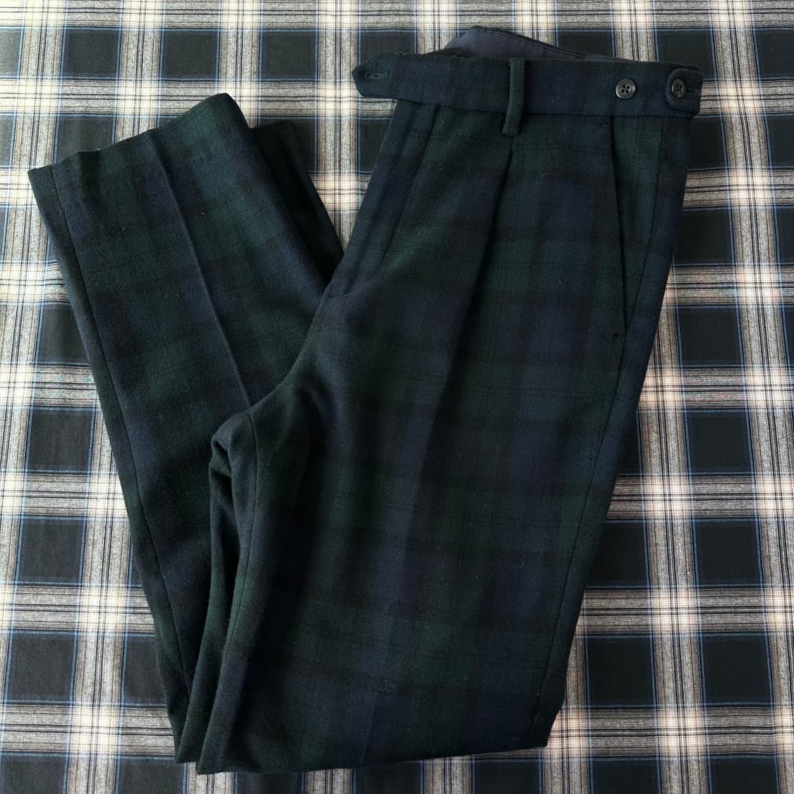 프레드페리 타탄 체크 펑크 브리티쉬 울 팬츠 상품이미지6