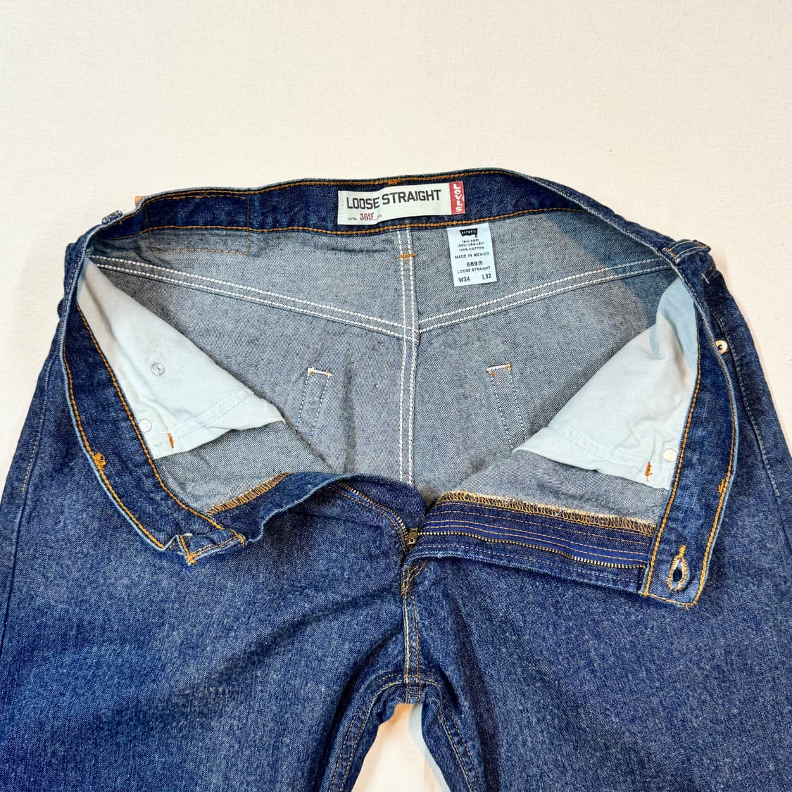 34inch) 리바이스 569 루즈핏 와이드 데님 청바지 상품이미지7