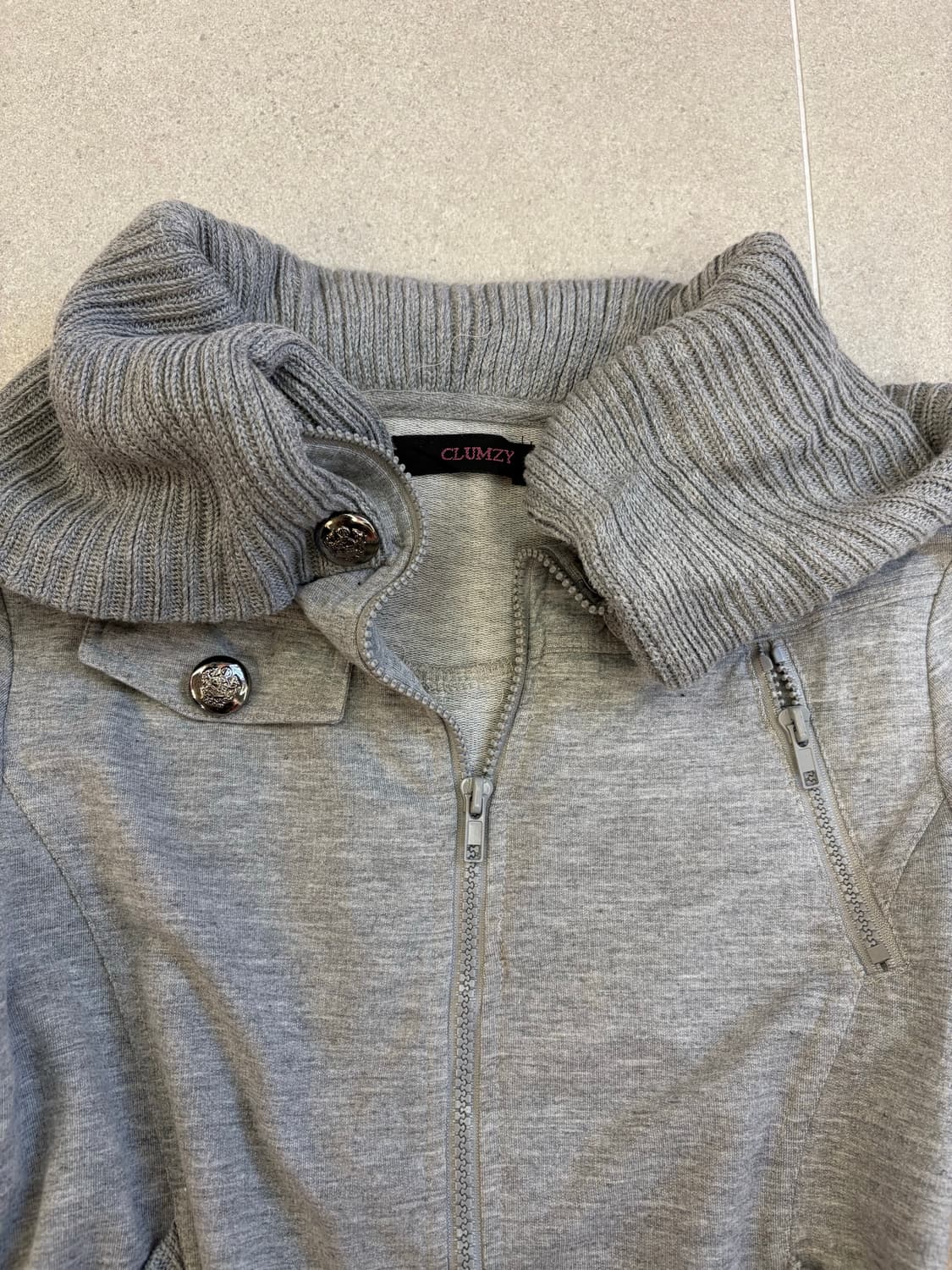 y2k 투웨이 디테일 집업 상품이미지2