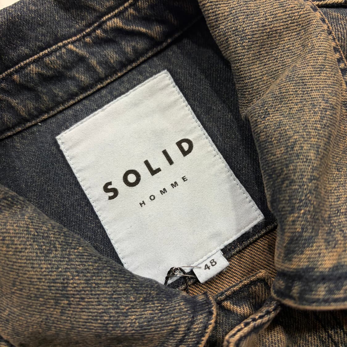 [48] 22FW 솔리드옴므 데님 워싱 자켓 B524 상품이미지5