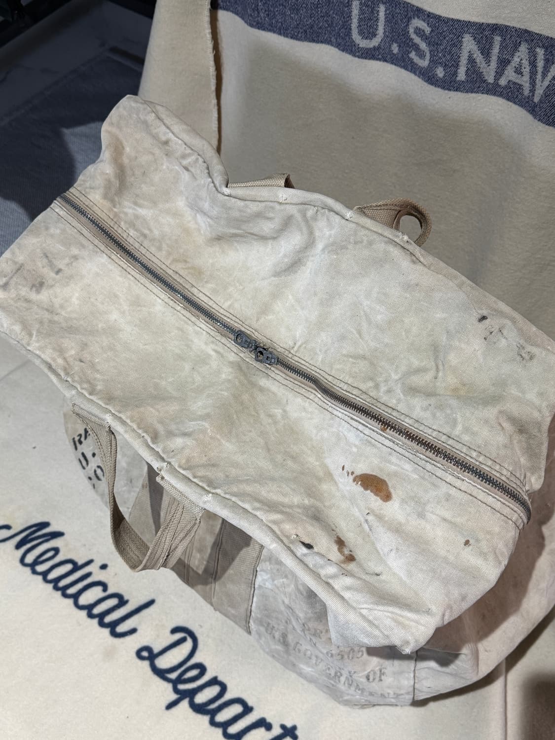 레어* 40s 대전용 USN 에비에이터 킷백 상품이미지6