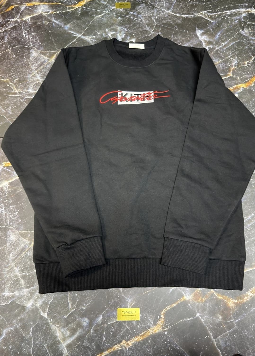 키스 x 시가렛 레이싱 레전드 넬슨 크루넥 블랙 상품이미지1