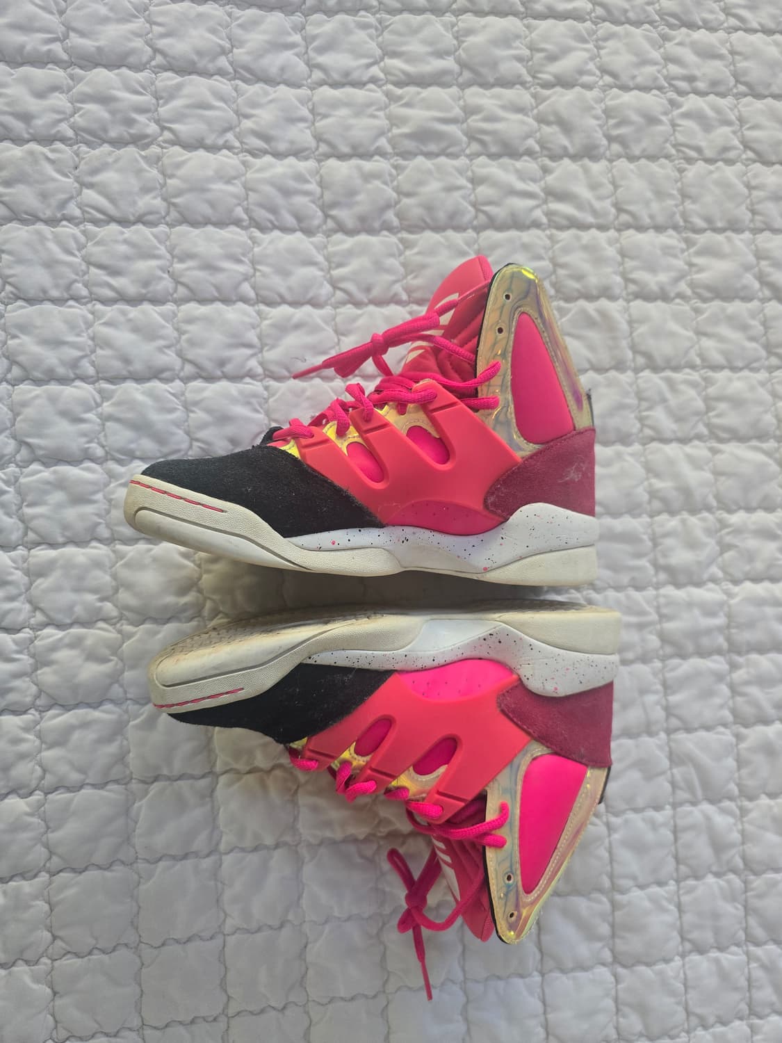 아디다스 하이탑 블랙|핑크 상품이미지3