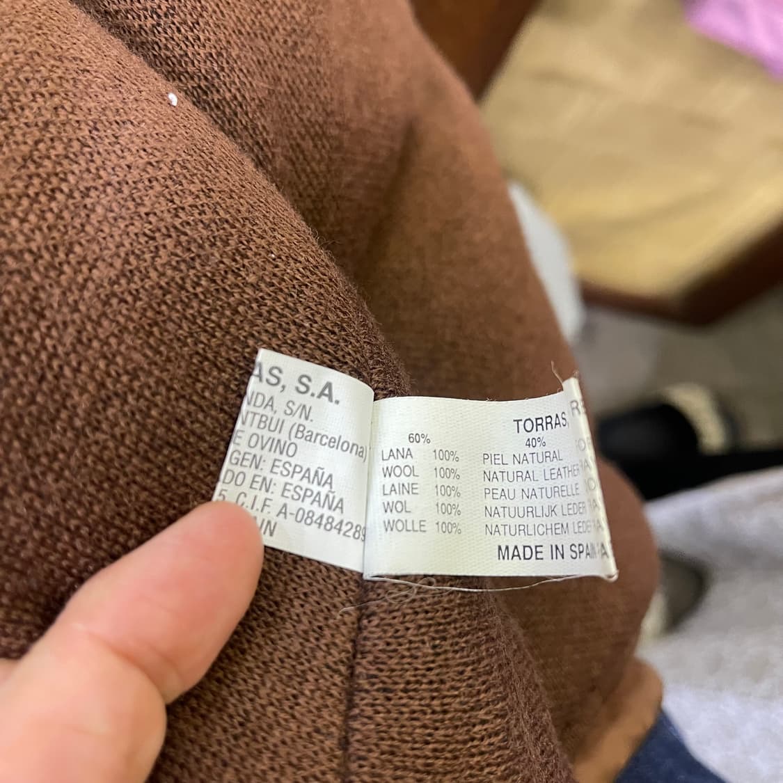 Vintage TORRAS 레더 카코트 상품이미지8