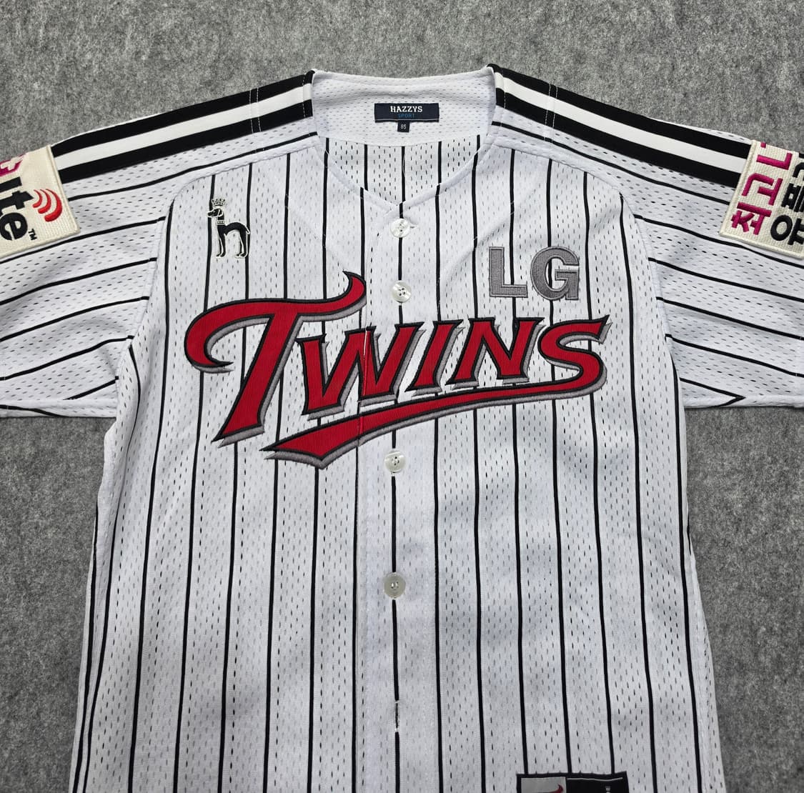 헤지스 x LG 트윈스 콜라보 야구 유니폼 반팔 져지 85 상품이미지3