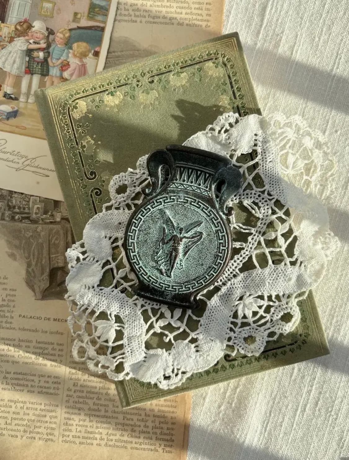 1947 그리스 빈티지 브론즈 페이퍼 클립 상품이미지2