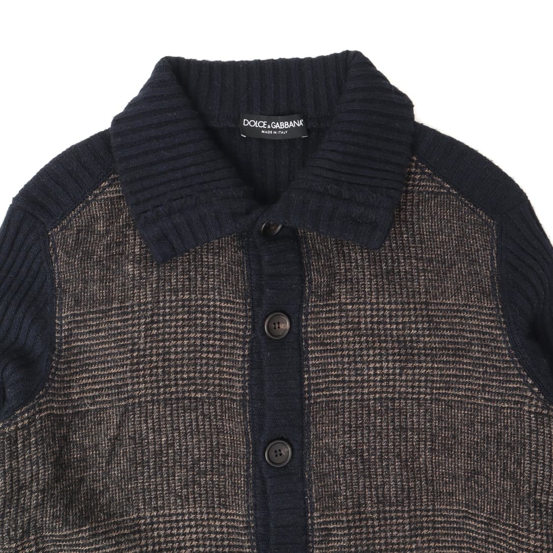 돌체앤가바나 하운드투스 체크 알파카 니트 자켓 상품이미지2