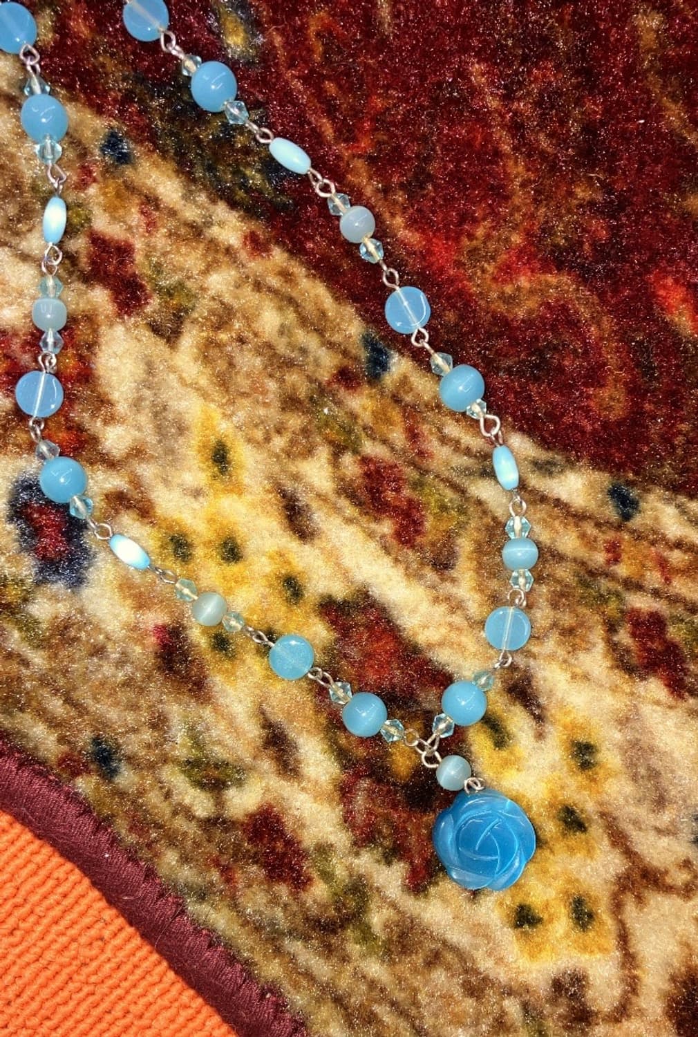 blue rose necklace 상품이미지1