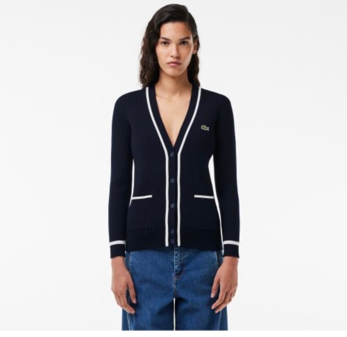 라코스테 브이넥 가디건 상품이미지1