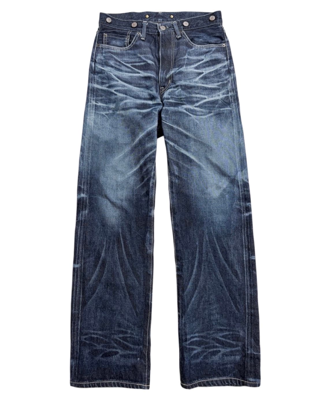 글램 크랙 워시드 데님 팬츠 상품이미지5