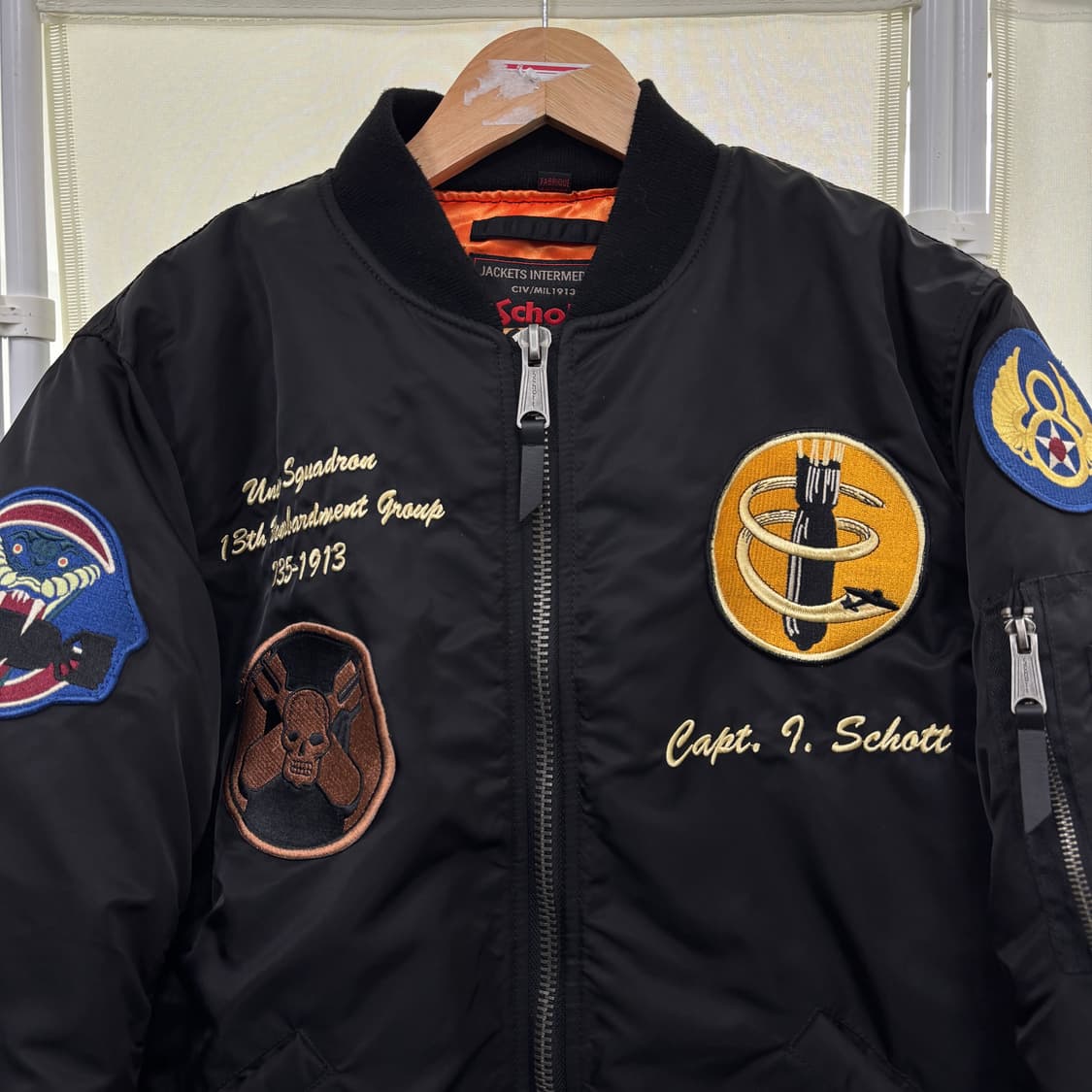 쇼트 schott MA-1 자켓 상품이미지2