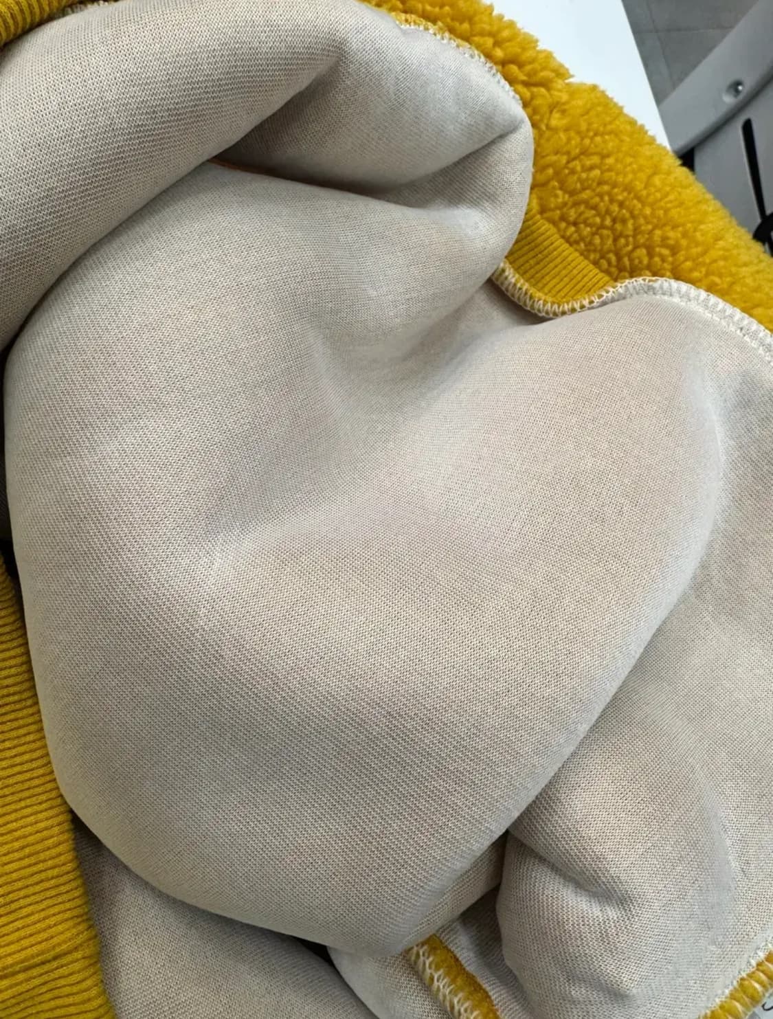 M&M’s 캐릭터 보아 플리스 맨투맨 /머스타드 옐로우/오버핏 상품이미지8