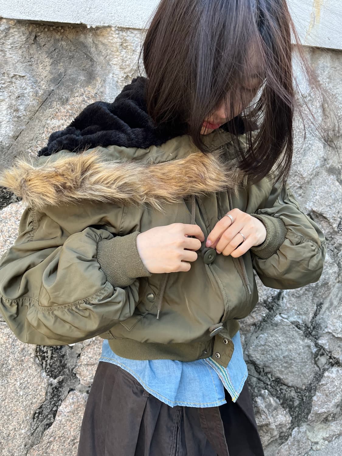 N-2B 크롭 봄버 재킷 상품이미지10