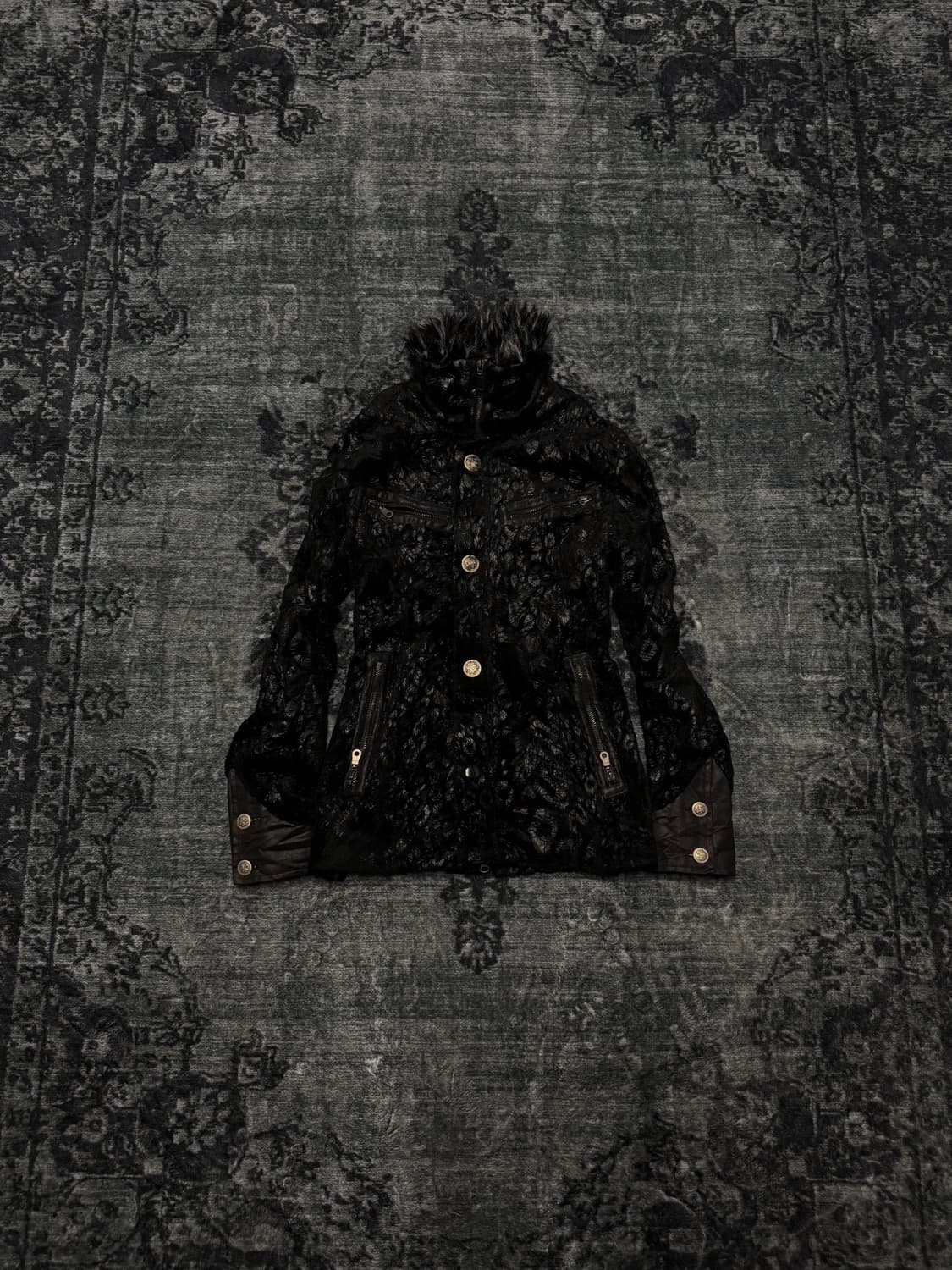 Buffalo bobs vkei black leopard velour f 상품이미지2