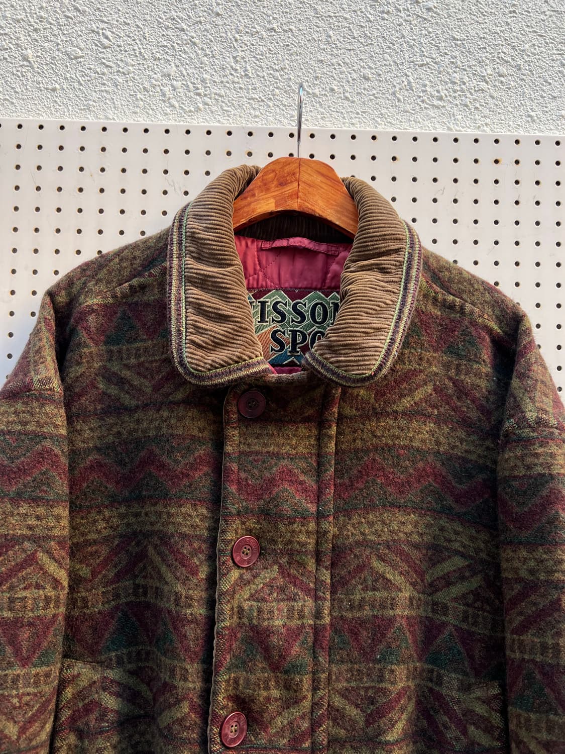 1990s MISSONI SPORT AZTEC CORDUROY 미쏘니봄버 상품이미지6