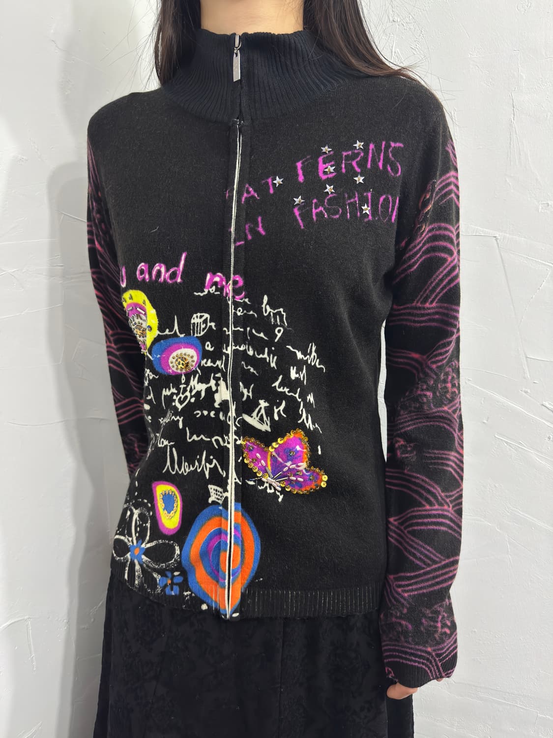 design knit zipup 상품이미지2