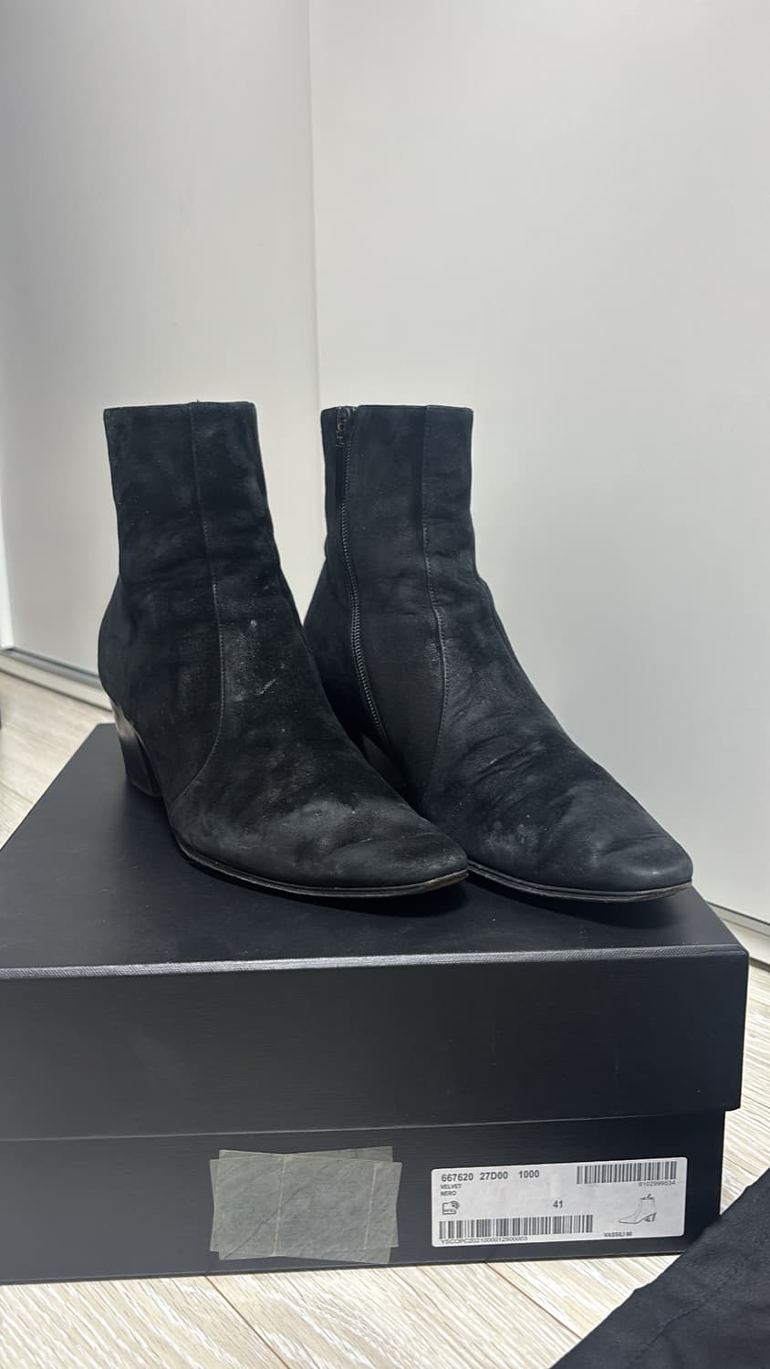 생로랑 바실리아 22fw 스웨이드 60mm 앵클부츠 41사이즈 상품이미지2